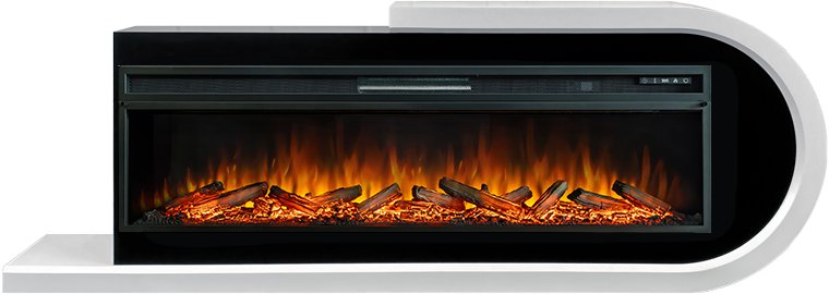 Royal Flame Каминокомплект Basel 60 R - Белый с черным с очагом Vision 60 LOG LED
