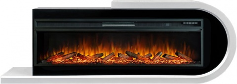 Royal Flame Каминокомплект Basel 60 R - Белый с черным с очагом Vision 60 LOG LED