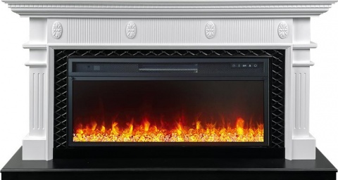 Royal Flame Каминокомплект Carlyle - Белый с черным с очагом Vision 42 LED