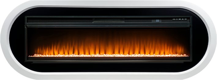Royal Flame Каминокомплект Ellips - Белый с черным с очагом Vision 60 LED