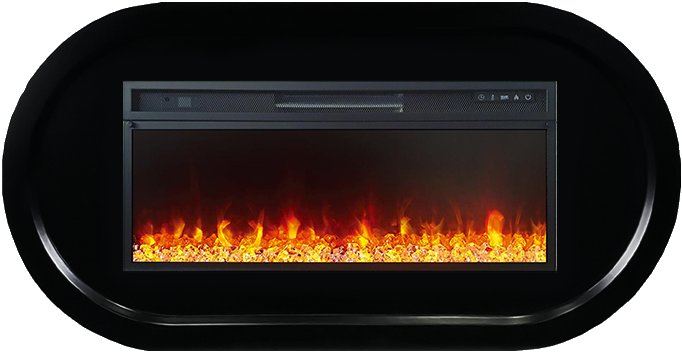 Royal Flame Каминокомплект Ellips - Черный (ширина 1450 мм) с очагом Vision 42 LED