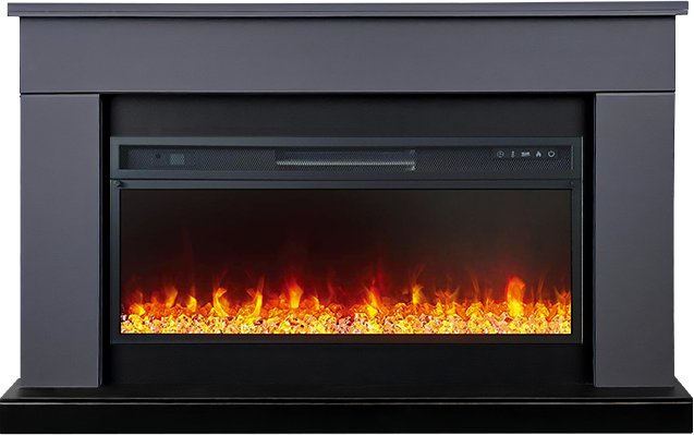 Royal Flame Каминокомплект Bergen (Разборный) - Серый графит (Ширина 1370 мм) с очагом Vision 42 LED