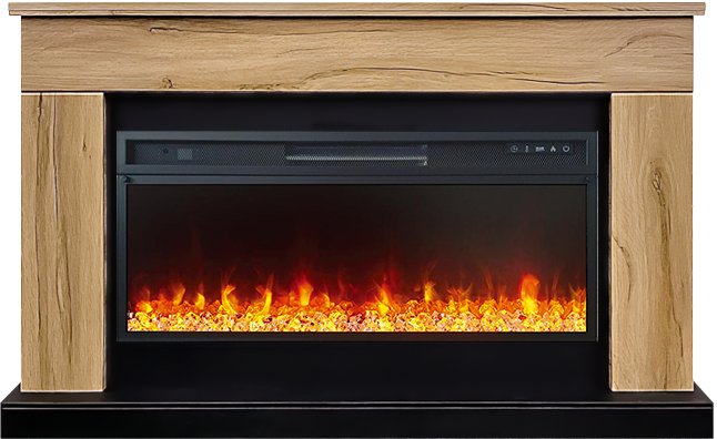Royal Flame Каминокомплект Bergen (Разборный) - Дуб галифакс (Ширина 1370 мм) с очагом Vision 42 LED
