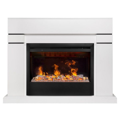 Электрокамин RealFlame Lindelse 26 WT с очагом 3D Helios 26 SBG
