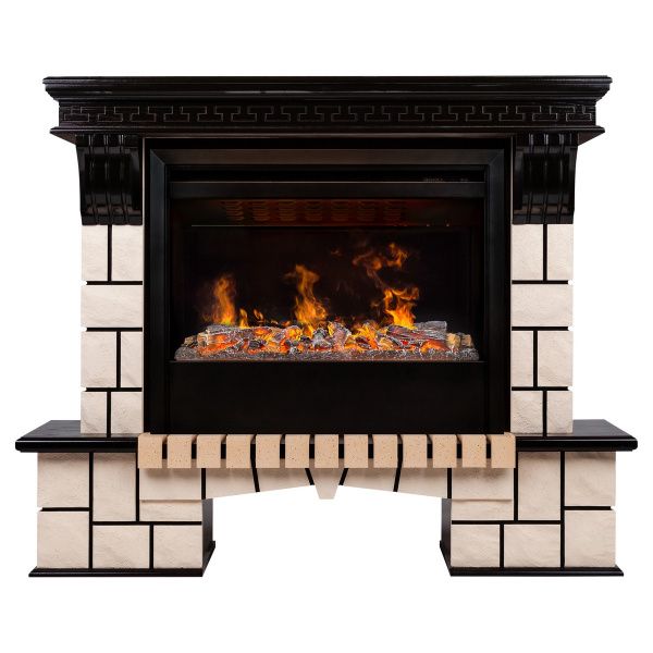 Электрокамин RealFlame Stone 26 AO с очагом 3D Helios 26 SBG