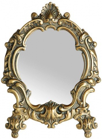 Зеркало в прихожую настенное в прихожую, ванную, спальню в цвете бронза 131149(патинированая латунь)