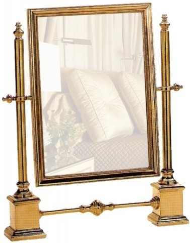 Зеркало в прихожую, спальню, для комода, туалетного столика в цвете золото 00063 (латунь)