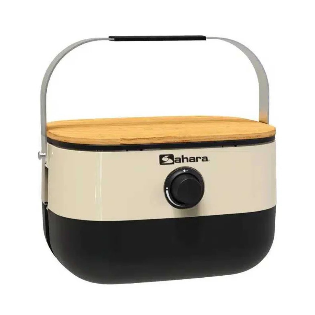 Портативный газовый мини гриль-барбекю Sahara Cream Mini BBQ бежевый