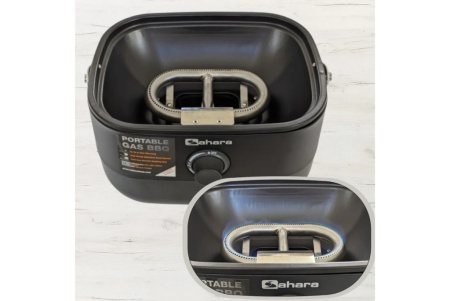 Портативный газовый мини гриль-барбекю Sahara Cream Mini BBQ красный - 11