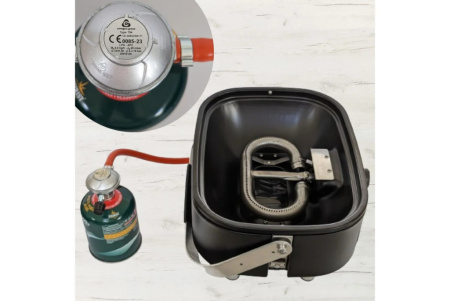Портативный газовый мини гриль-барбекю Sahara Cream Mini BBQ красный - 12