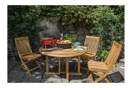 Портативный газовый мини гриль-барбекю Sahara Cream Mini BBQ черный - 8