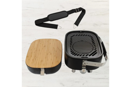 Портативный газовый мини гриль-барбекю Sahara Cream Mini BBQ черный - 13