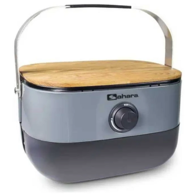 Портативный газовый мини гриль-барбекю Sahara Cream Mini BBQ серый