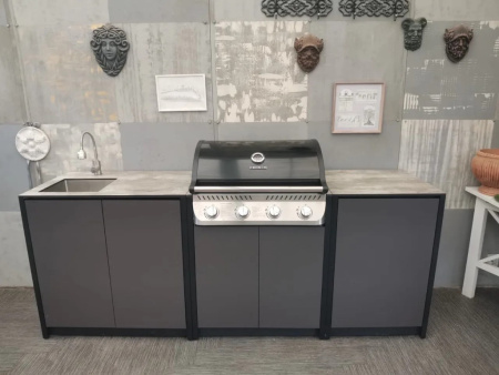Мангальный комплекс Lounge M-105SG, черный/серый каспий - 2
