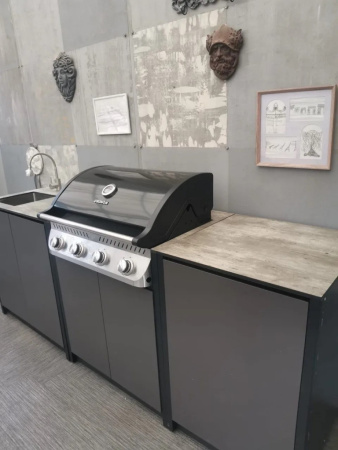 Мангальный комплекс Lounge M-105SG, черный/серый каспий - 4