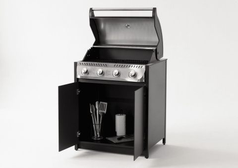 Газовый гриль Lounge D-06G, 79 см, черный/серый каспий - 6