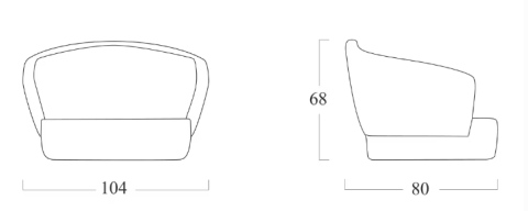 Кресло базальтовое Dune Chair - 4