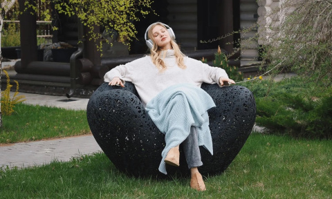 Кресло базальтовое Budda Chair - 2