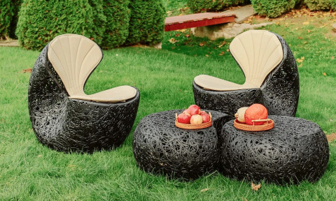 Кресло базальтовое Shell Chair - 1