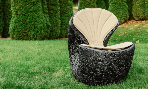 Кресло базальтовое Shell Chair - 2