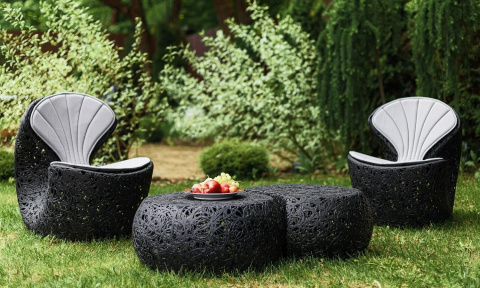 Кресло базальтовое Shell Chair - 3