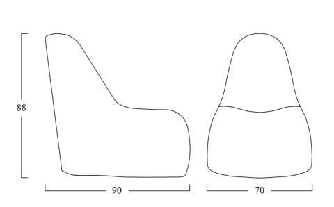 Кресло базальтовое Self Chair - 3