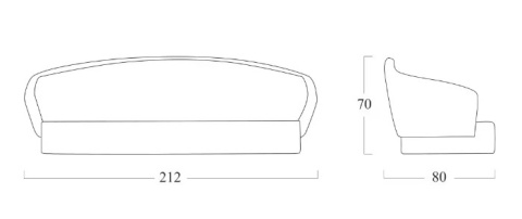 Базальтовый диван Dune Sofa - 4