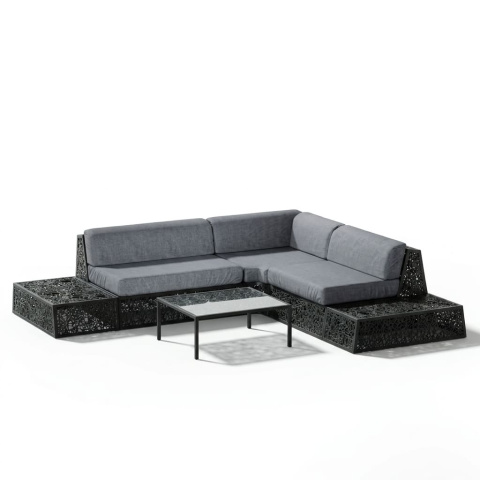 Базальтовый модульный диван Lounge Set