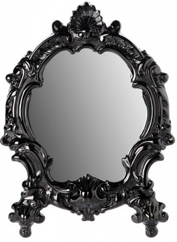 Зеркало в прихожую, гостиную, спальню, ванную, черный никель 221149 (сталь, никелевое покрытие)