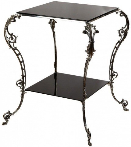 Столик со стеклянной столешницей (черная) 141908