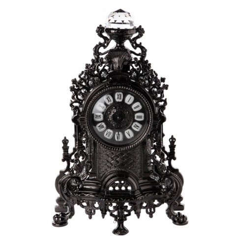 Классические часы для гостиной, каминные , латунь 221234/0 под черный никель