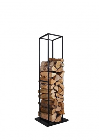 Стеллаж для дров лофт дровница для камина из металла для камина/печи/бани SafaMaster«Колонна» D770BK160 см 
