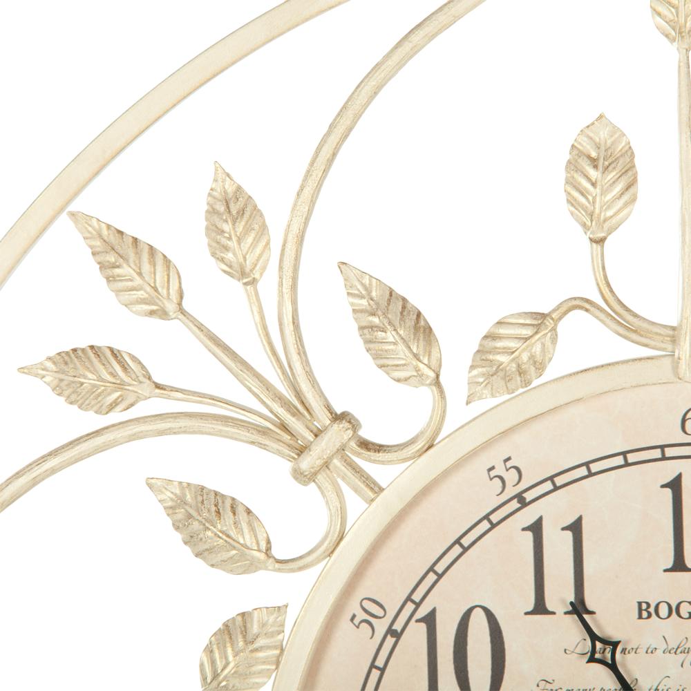  Интерьерные настенные часы в гостиную классические, оригинальные London Time большие Айвори