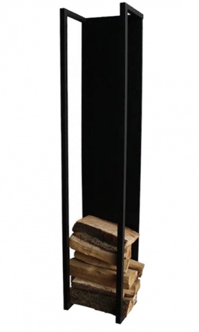 Дровница для камина и бани лофт/стеллаж для дров настенный SafaMaster D790BK (для широких дров)